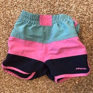 Patagonia toddler girl board shorts size 3T